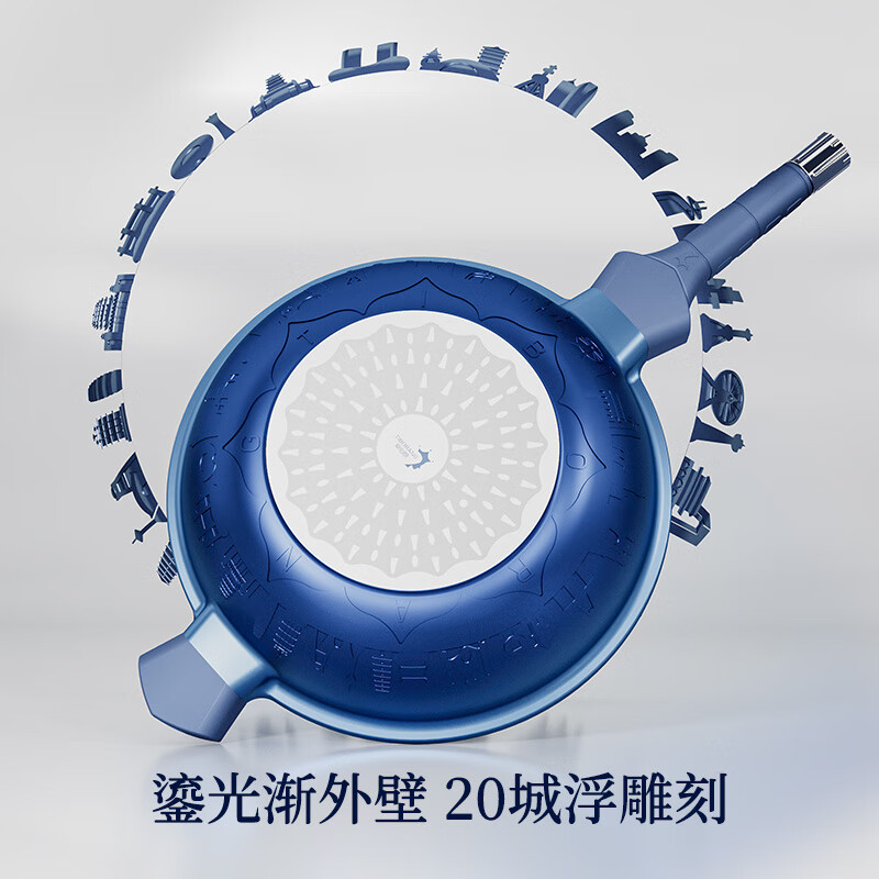 帝伯朗(TIBORANG) CJ0066 八合一 多用锅(琉璃蓝)高清大图