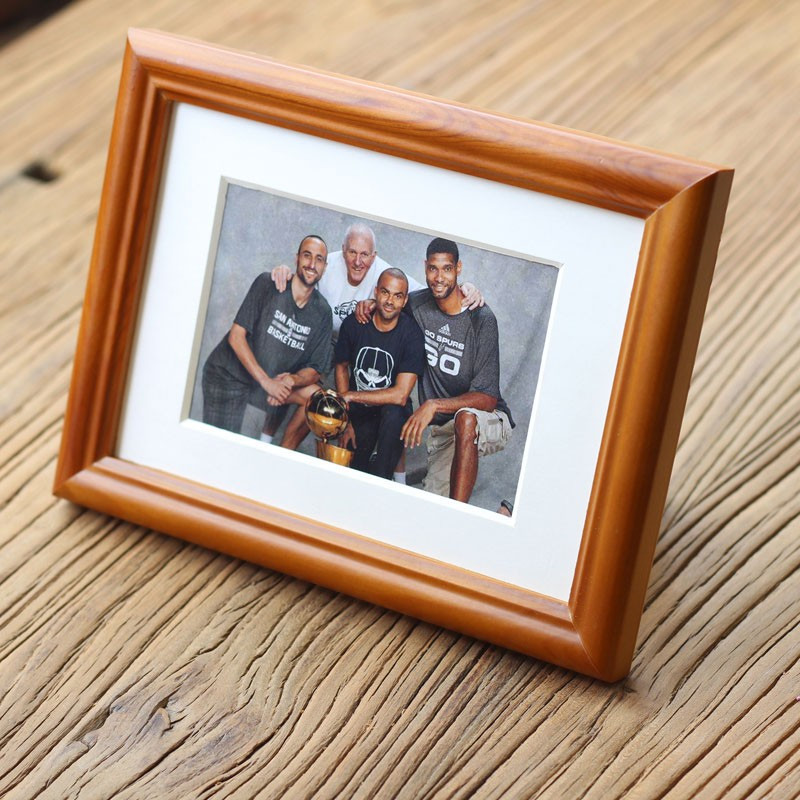 画框北欧风格相框家居日用家装软饰咖啡色加卡纸8寸视频