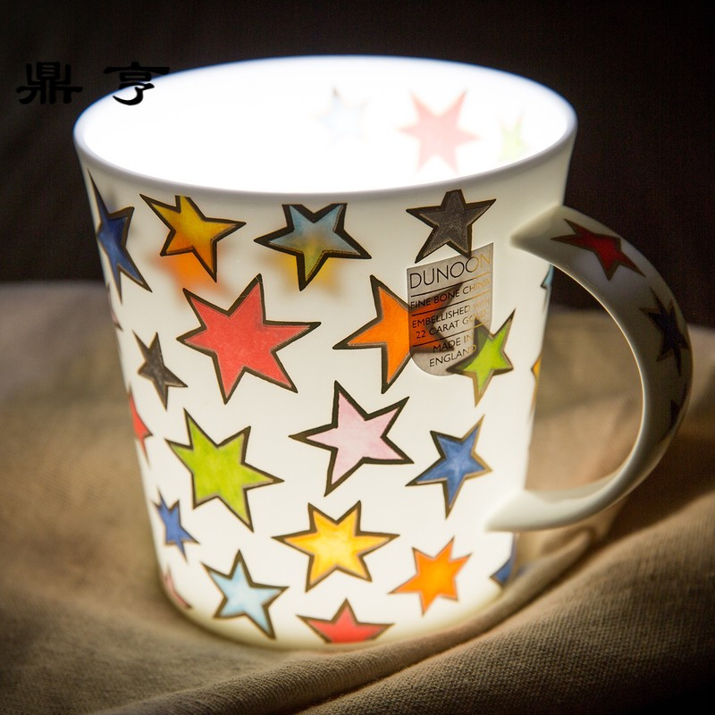 鼎亨英国进口丹侬欧式骨瓷水杯茶杯男女咖啡杯马克杯送女友礼盒