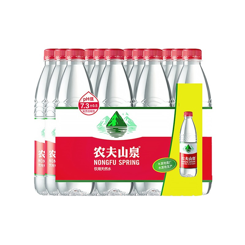 农夫山泉 饮用天然水 矿泉水 饮用水 550ml*24 塑包装
