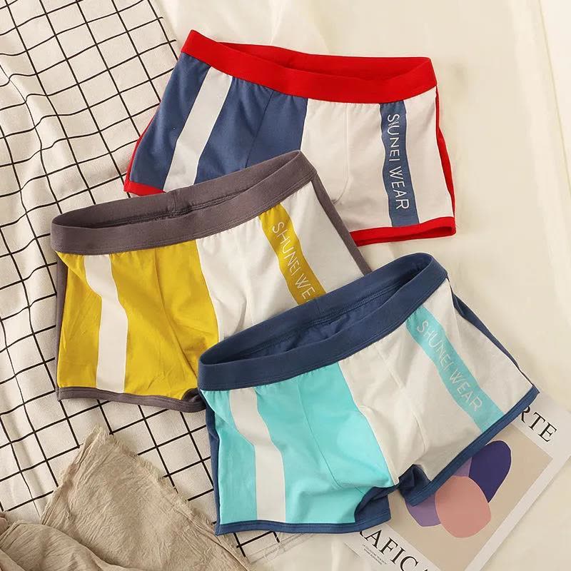 内裤男士内裤男平角裤棉质青年个性四角裤吸汗透气舒适男生运动潮 莎丞图片