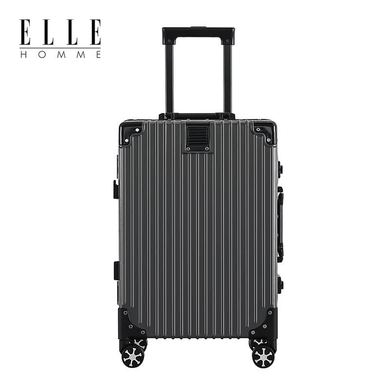 ELLE HOMME 铝框拉杆箱防撞包角行李箱EH230924英寸(古典灰)(单位:只)高清大图