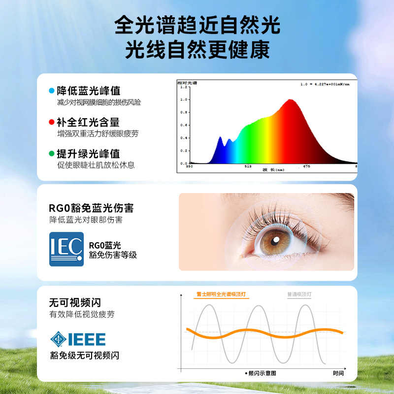 雷士照明吸顶灯清漾高清大图