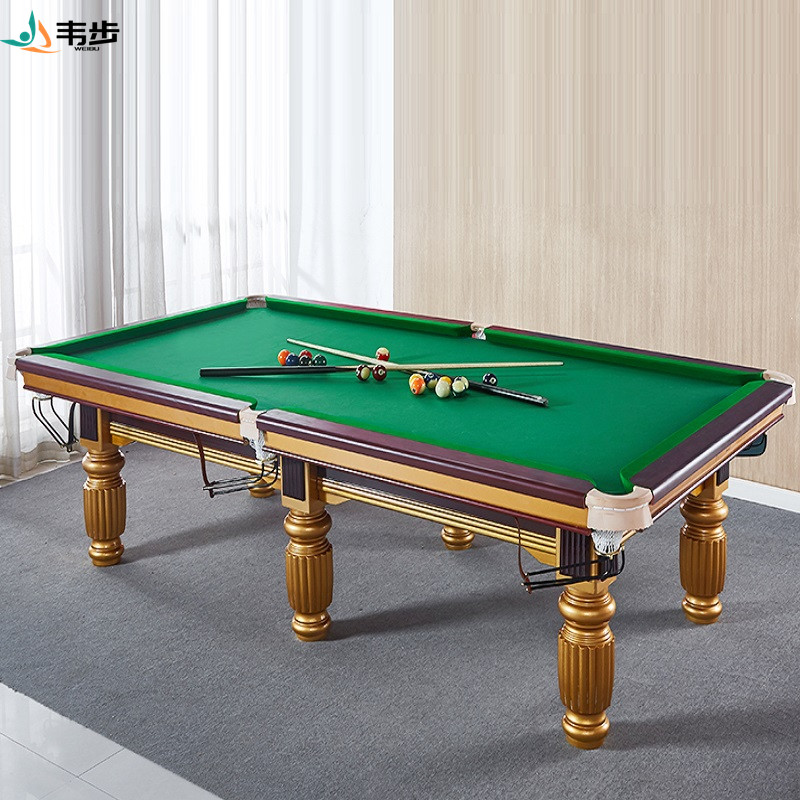 韦步S100台球桌室内成人用家用单位俱乐部大理石标准台球桌高清大图