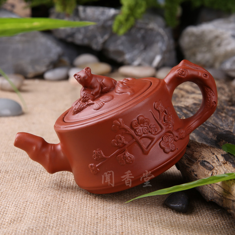 家柏饰(CORATED)紫砂壶功夫茶具茶壶全手工紫砂壶过滤泡小陶瓷茶壶高清大图