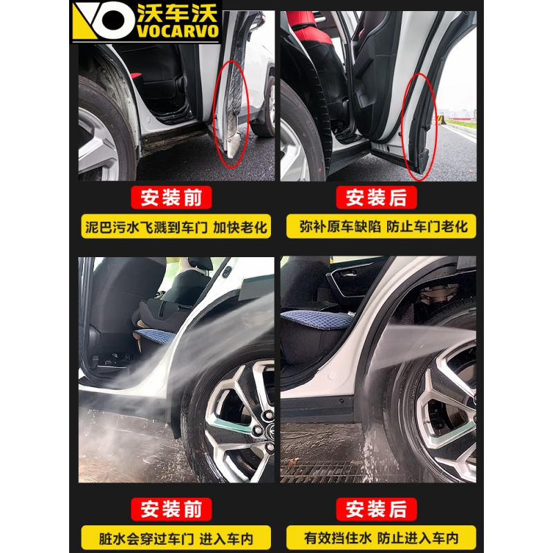 适2021丰田荣放威兰达改装专用后轮前挡泥板rav4汽车原厂配件爆改