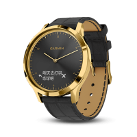 Garmin佳明vivomove HR光电心率监测智能时尚防水运动健身功能手表防水50m（经典版 皇冠黑）