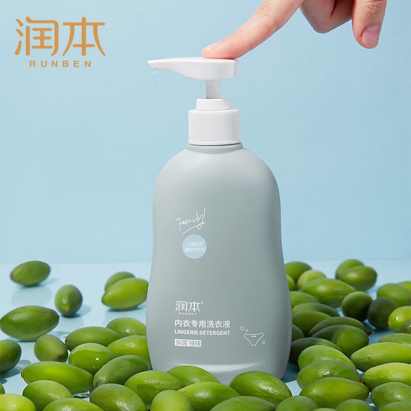润本 婴儿洗衣液 300ml/瓶 儿童宝宝洗衣液 儿童宝宝内衣专用 抑菌酵素去渍洗衣液