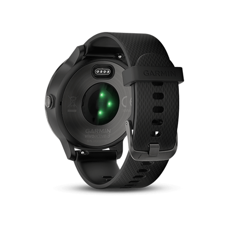 Garmin佳明vivoactive3GPS定位智能运动功能手表跑步骑行游泳来电提醒睡眠监测(遂空黑 PVD镀膜)