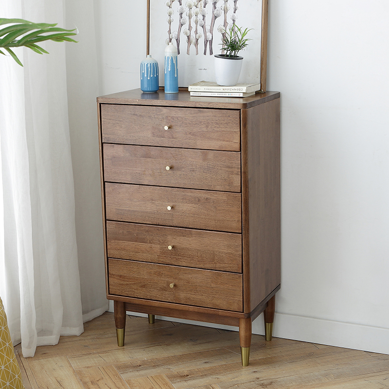 塞纳左居(sena zuoju) 五斗柜 北欧轻奢实木斗柜储物柜 现代简约卧室