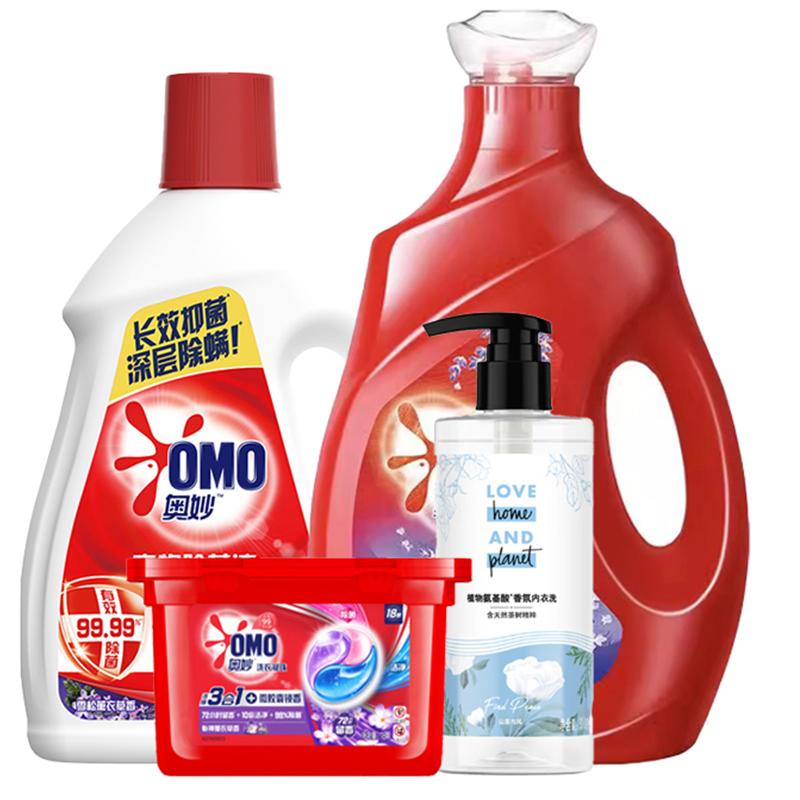 奥妙+花木星球 洗衣液组合套装(4.1kg+凝珠18颗/盒)