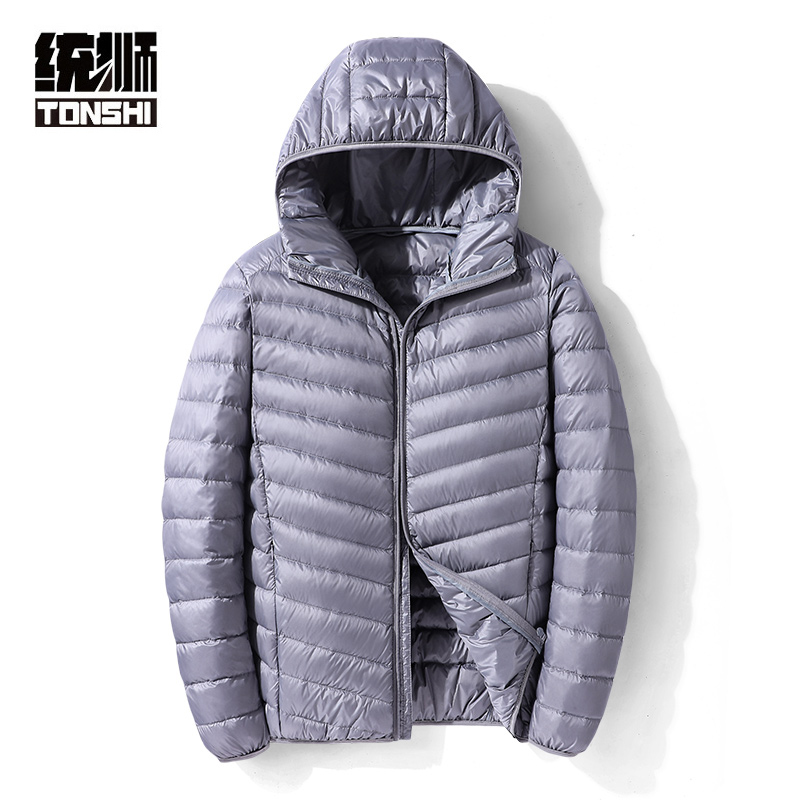 统狮连帽短款羽绒服C26 件高清大图