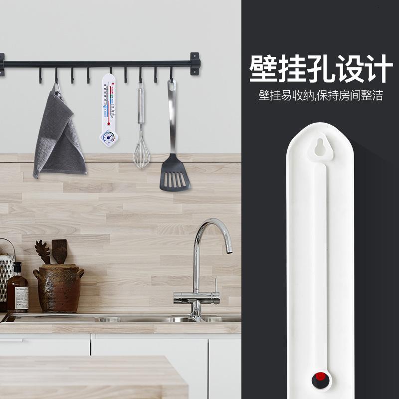 壁挂式室内温度计家用精准温湿度计高精度干湿温度计表挂墙气温计 三维工匠 A336基础款白色挂钩高清大图