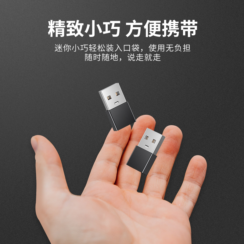塔菲克(TAFIQ)苹果11手机充电线转接头iPhone12ProPD快充PD线Type-C口转USB接口[银色]2个装