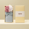 HOYO 毛巾浴巾套装 新疆长绒棉沐浴3件套 浅灰