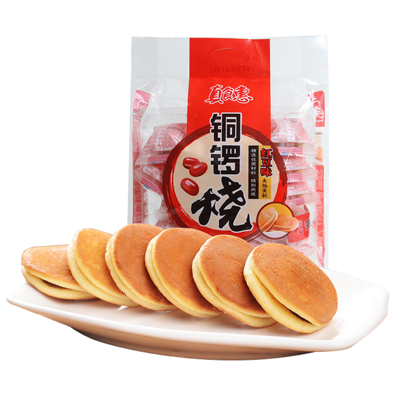 盼盼糕点铜锣烧红豆味240g美味早餐小食