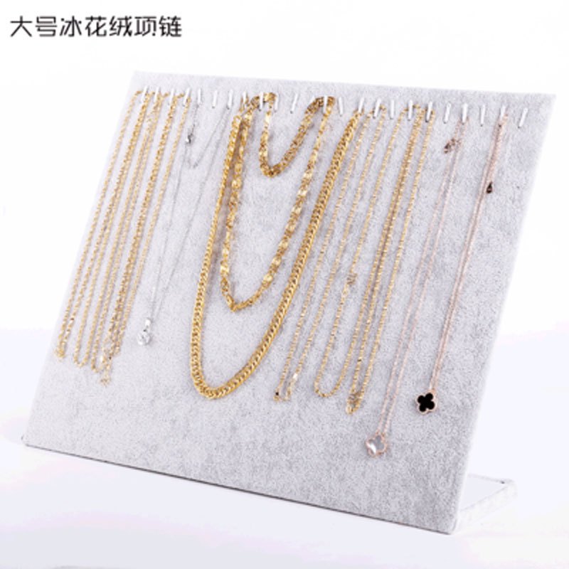 家用创意立式牌耳钉耳环架针式耳环展示板珠宝饰品展示道具绒布首饰架收纳层架收纳用品简约