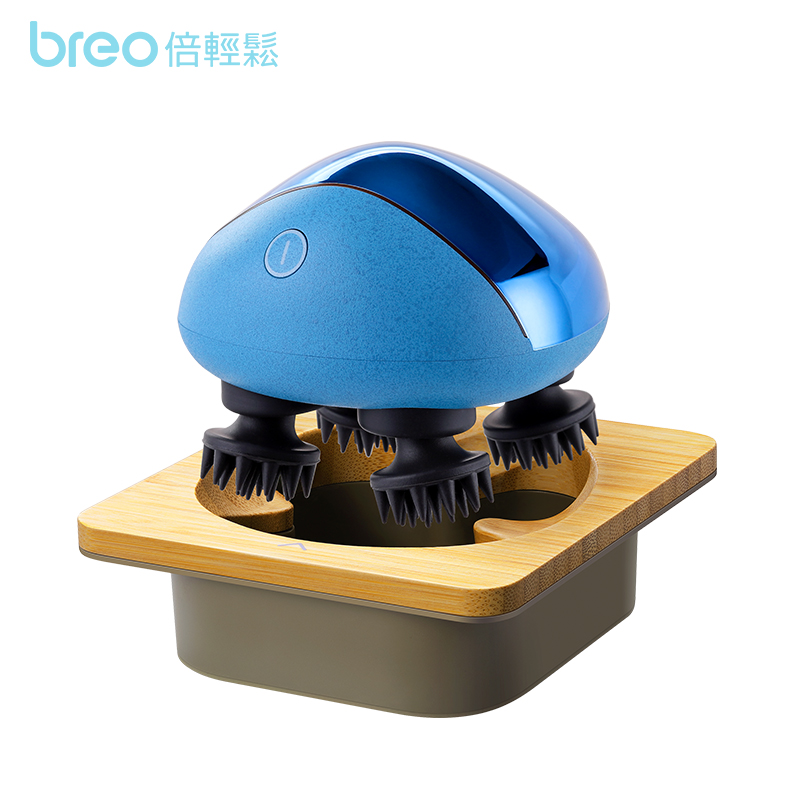 breo/倍轻松Scalp Mini头皮按摩器头部按摩仪龙爪手按摩爪蓝色定制版
