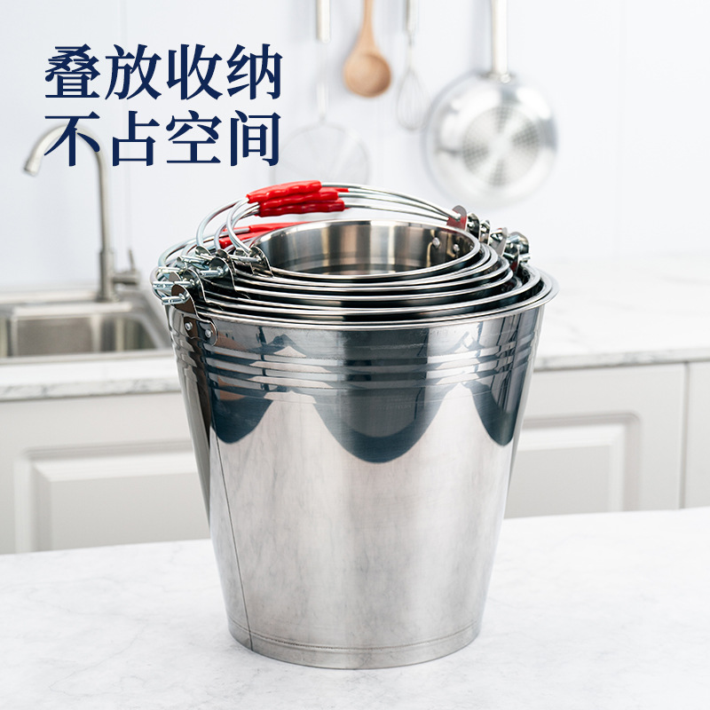 凡礼格不锈钢水桶提水桶高清大图