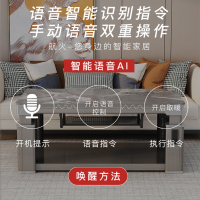 航火电暖炉电暖桌取暖桌升降电暖茶几升降电暖炉电茶几家用烤火桌多功能火锅餐桌茶几 G21摩洛哥灰138*80CM岩板电磁炉
