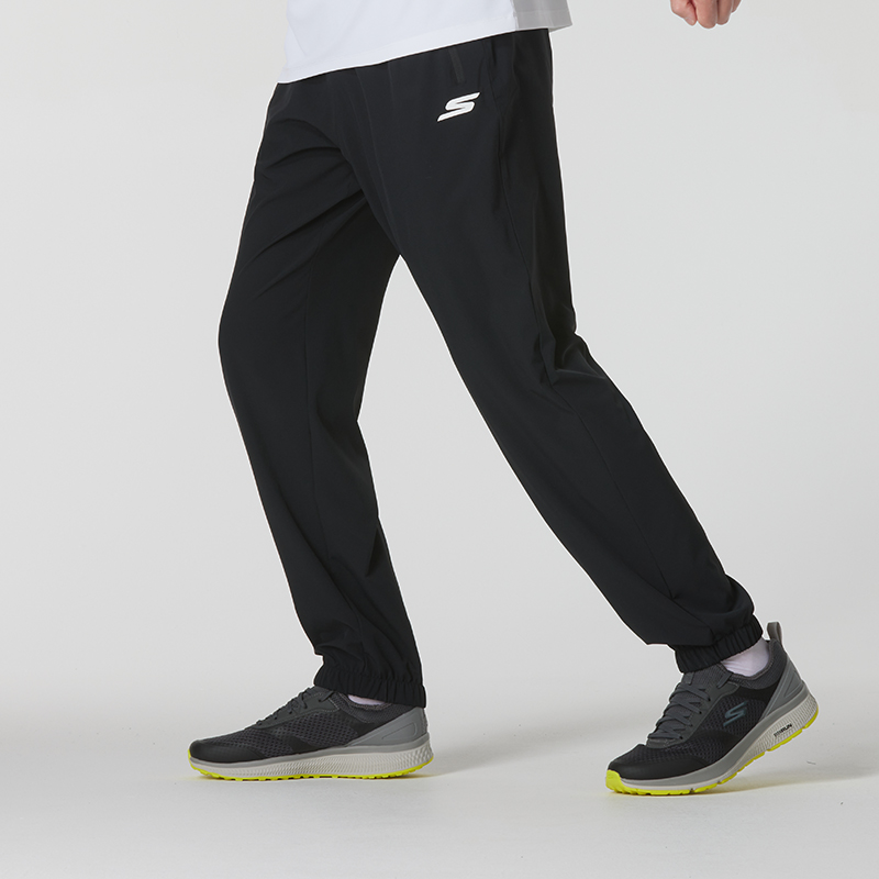SKECHERS斯凯奇男裤新款运动裤梭织长裤收口休闲裤P224M106-0018 ZP高清大图