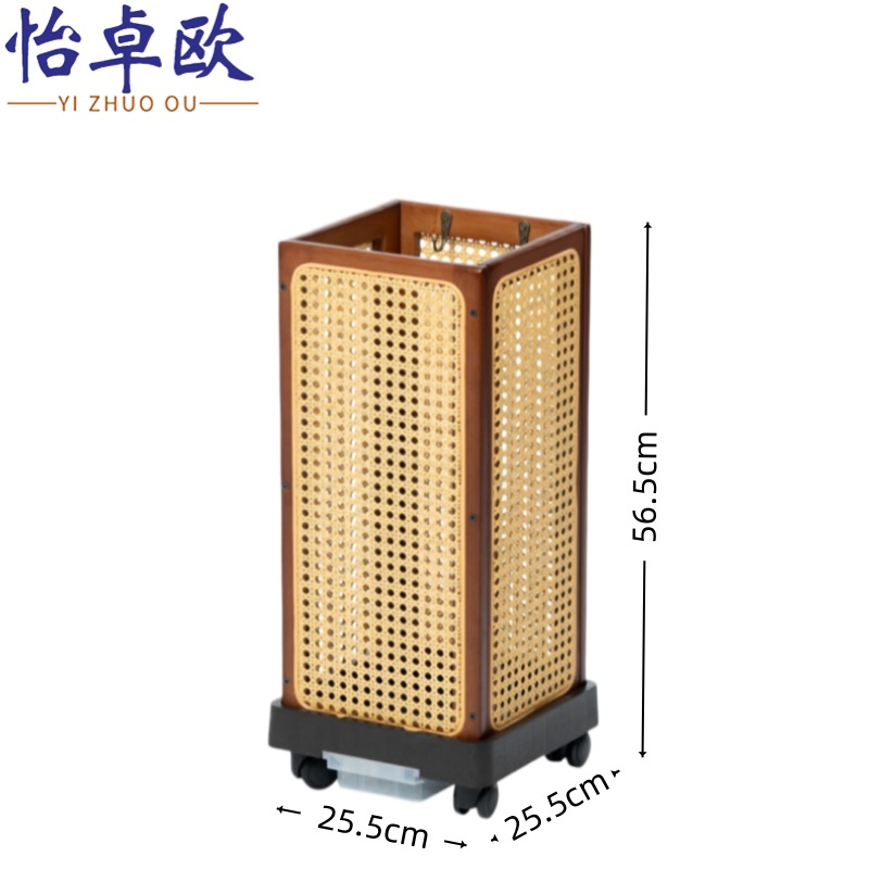 怡卓欧 雨伞收纳架藤编 个