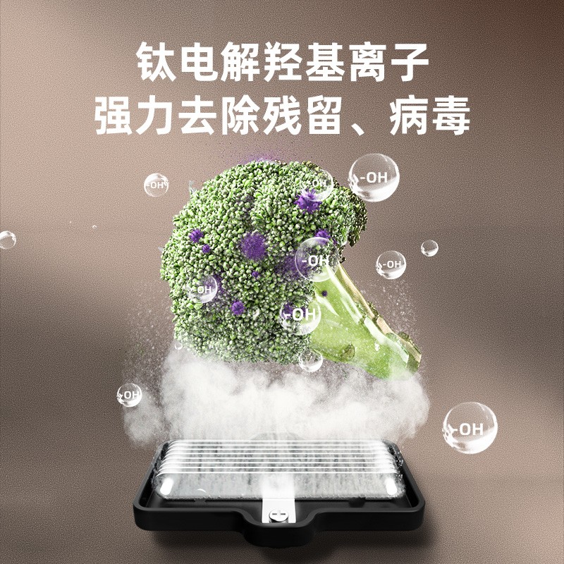 谷格 G088 果蔬清洗机 [双桶双控·分区独立双桶多功能去农残 智能消毒蔬菜洗水果神器净化器全自动家用高清大图