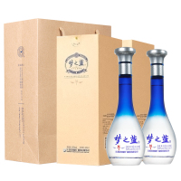 洋河 蓝色经典 梦之蓝M1 45度500ml*2瓶 箱装 口感绵柔浓香型