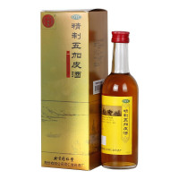 同仁堂 精制五加皮酒 330ml/瓶 强筋壮骨活血祛风 风湿痹痛四肢麻木腰腿酸痛 [液体剂]