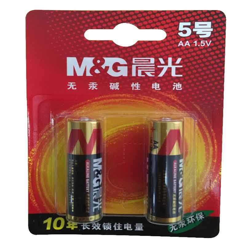 晨光碱性电池ARC925545号2节每卡30卡每盒240卡每箱单位:卡