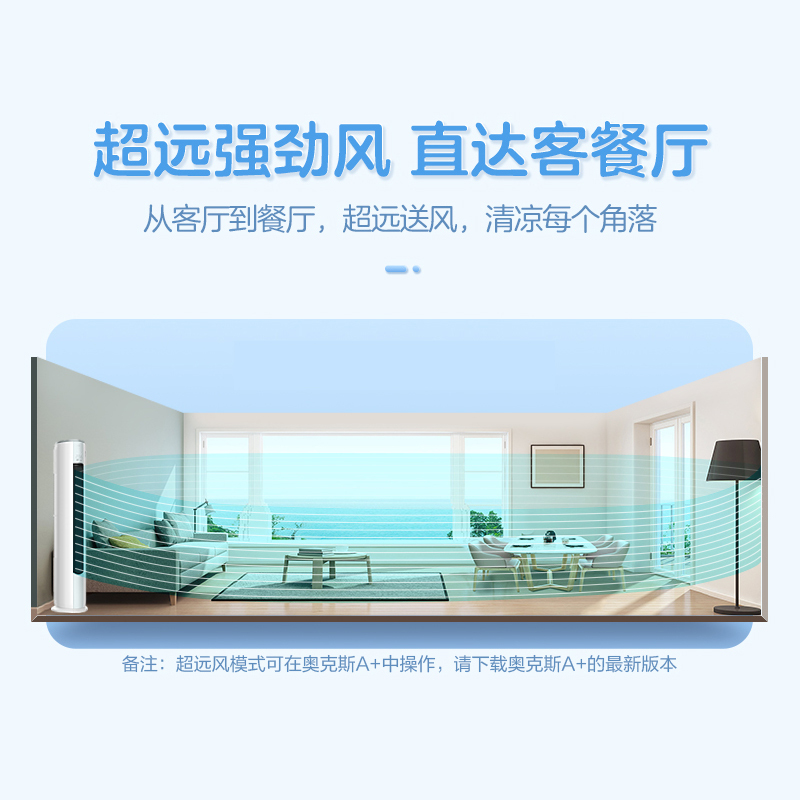 奥克斯 (AUX) 空调立式2匹柜机 新一级能效变频冷暖两用 节能省电 客厅家用空调圆柱柜机高清大图
