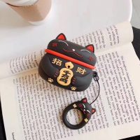 高铭宣个性创意卡通Airpods pro保护套可爱airpodspro三代充电盒保护套软壳硅胶苹果耳机收纳蓝牙耳机套-猫