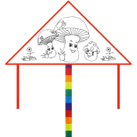 纯空白风筝手绘涂鸦 绘画风筝儿童手工风筝diy风筝自制制作材料包