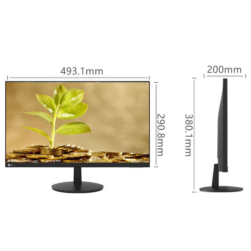 联想(Lenovo)来酷B2221E R 21.5英寸全高清三微边 HDMI接口可壁挂 电脑显示器图片