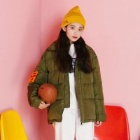 【2件1折价68.9元】唐狮新款冬季立领羽绒服女宽松学生羽绒服女韩版__