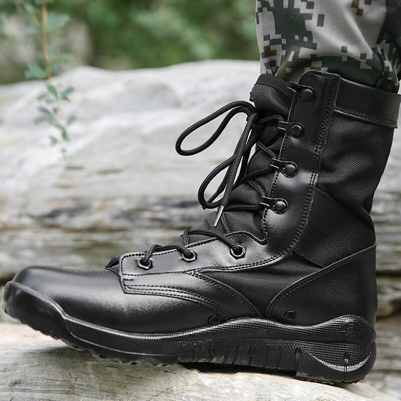 兵行者武作战靴战术夏季军鞋作训鞋体能鞋男靴军迷用品高帮轻盈透气