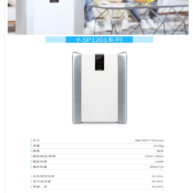 AOE 空气净化设备 Y-SP1201 消毒 1403000374&&
