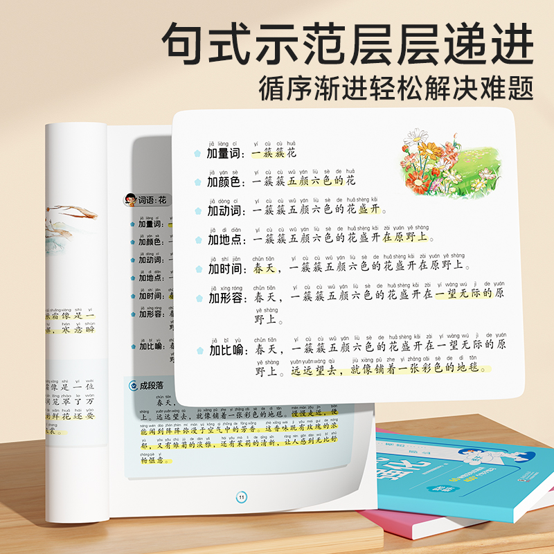 [醉染正版]时光学句子训练小学生语文句式训练修辞手法123456年级扩句仿组词造句修改病写句子专项强化训练习册一二三四五高清大图