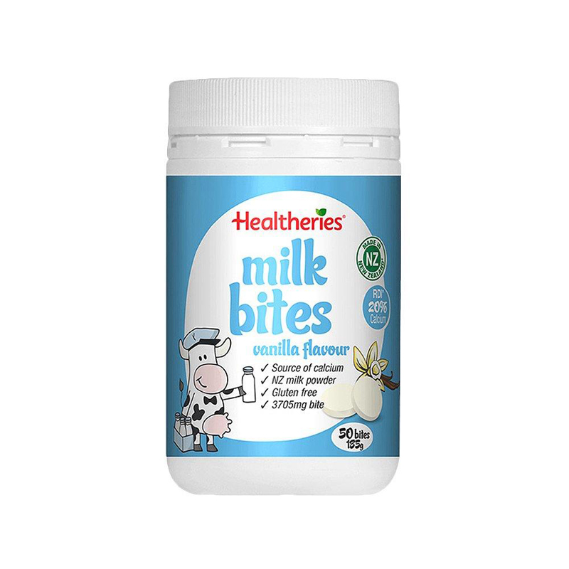 Healtheries 贺寿利 牛奶片香草味 50片/瓶