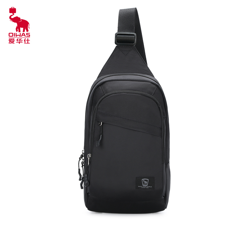 爱华仕（OIWAS）胸包 休闲挎包骑行包 男女单肩旅行包 -潮户外小包OCK5530黑色