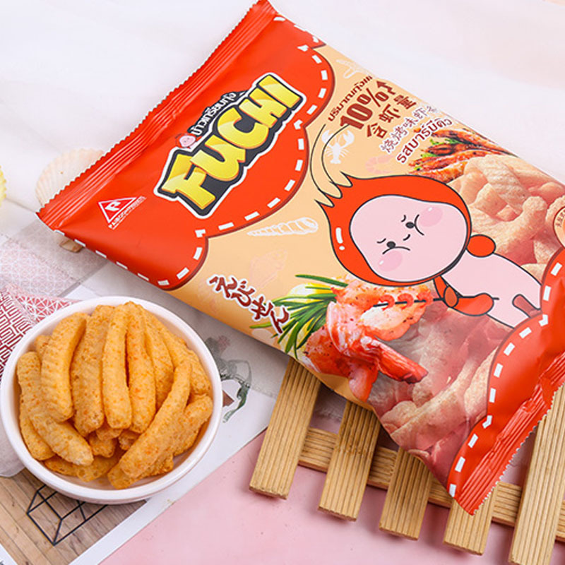 富吃烧烤味虾条100g*3袋