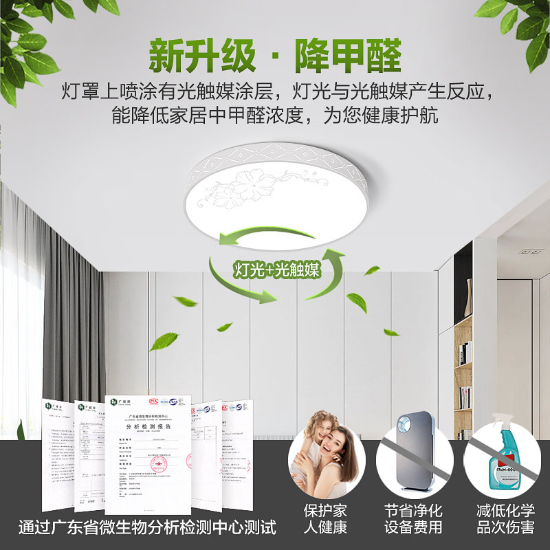 led吸顶灯客厅灯大灯主卧室灯儿童主房间吊灯具简约现代大气家用