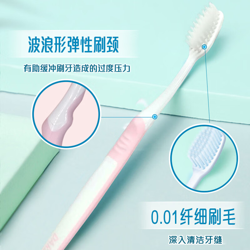 好来 柔丝纤洁牙刷BC5R单只装高清大图