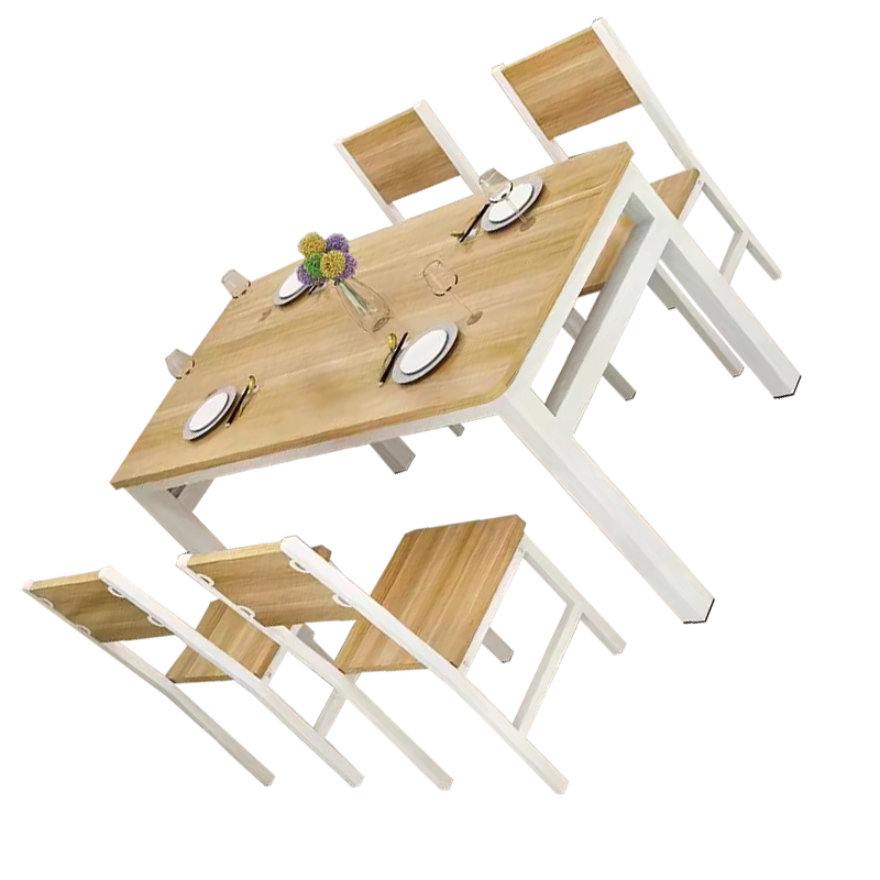 汐餐桌椅1.2米桌+4椅套高清大图