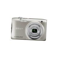Nikon/尼康 COOLPIX A100 轻便型数码相机 家用便携 银色