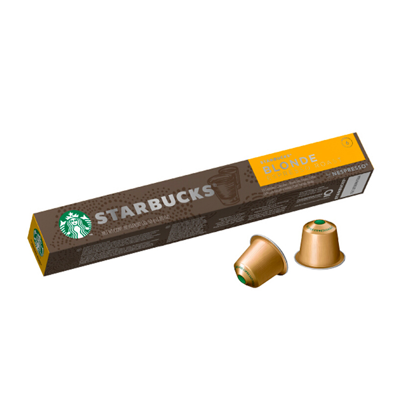 星巴克(Starbucks) 轻度烘焙浓缩咖啡 咖啡胶囊53g(内含10颗)(轻度烘培)