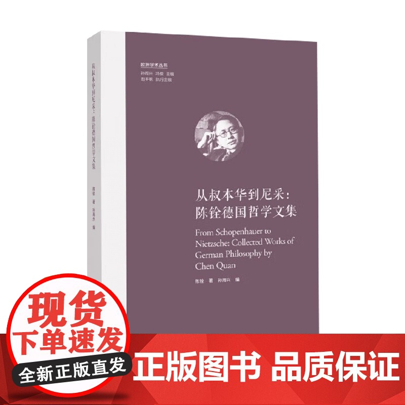 从叔本华到尼采 陈铨德国哲学文集 孙周兴 著 文学理论高清大图