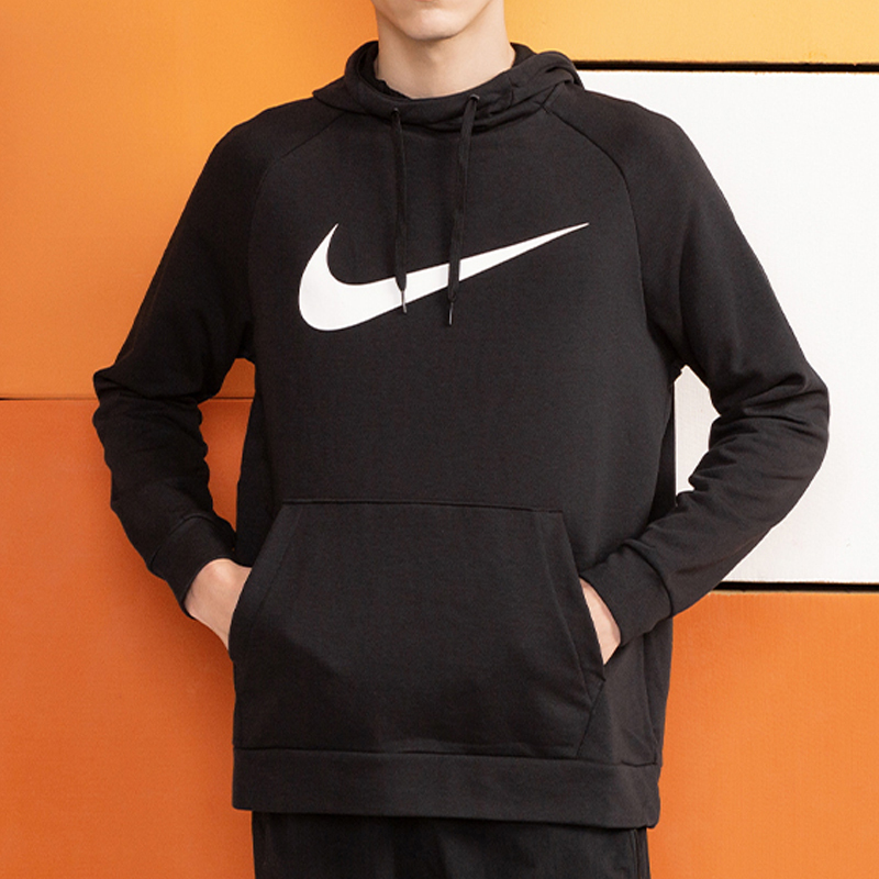 nike耐克男装新款运动服休闲上衣舒适透气连帽印花卫衣套头衫cz