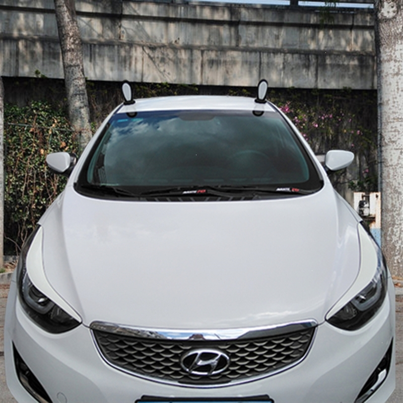 闪电客汽车车顶装饰品猫耳朵同款可爱玩偶电动车外装饰汽车兔子耳朵