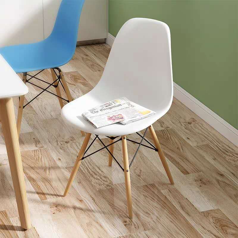 北欧简约靠背电脑椅子家用实木餐椅学生懒人网红学习办公椅凳子